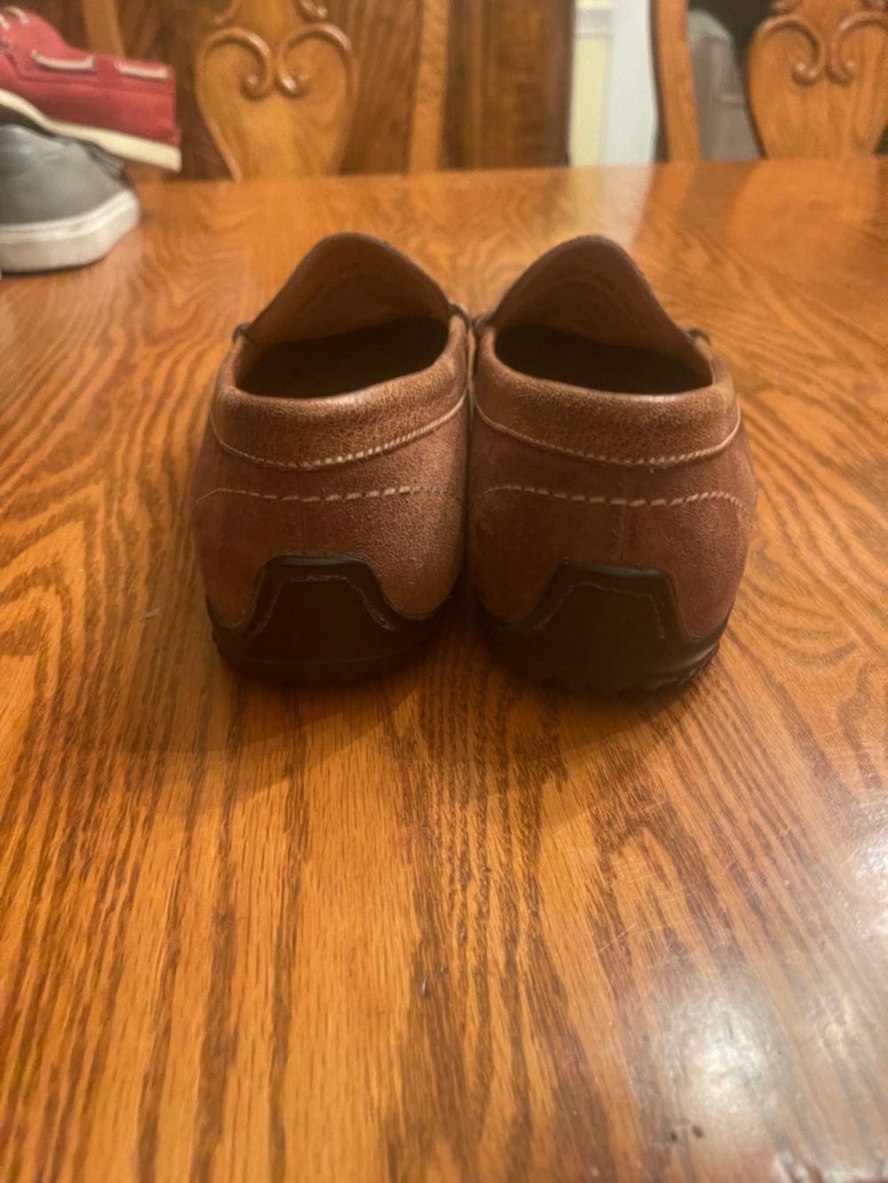 Martin Dingman Chestnut Brown Suede Horsebit Loafers - Picture 5 of 7